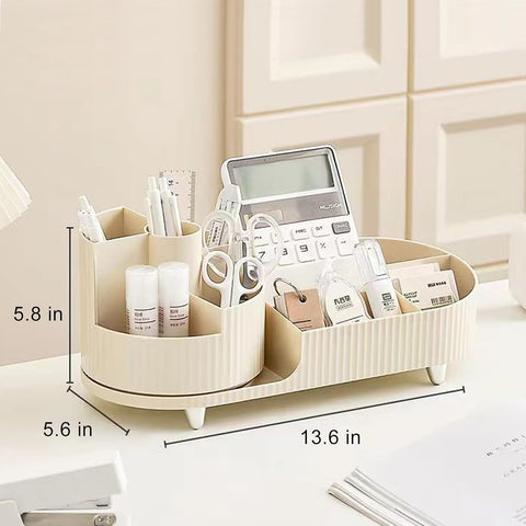 360° Rotating Makeup Organizer with Brush Holder – Large Capacity Vanity - Boxalls # 360° Rotating Makeup Organizer with Brush Holder – Large Capacity Vanity Boxalls
