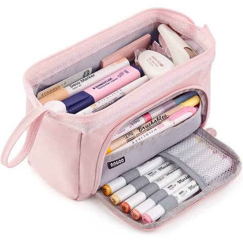 Big Capacity Pencil Case Large Pencil Pouch Stationery Pen Bag for Teen Girls