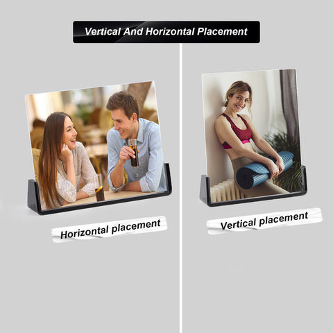 2-Pack Acrylic Photo Frame with Magnet Stand – Vertical & Horizontal Display - Boxalls # 2-Pack Acrylic Photo Frame with Magnet Stand – Vertical & Horizontal Display Boxalls