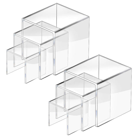 Transparent Acrylic Display Stand Set - Boxalls # Transparent Acrylic Display Stand Set Boxalls