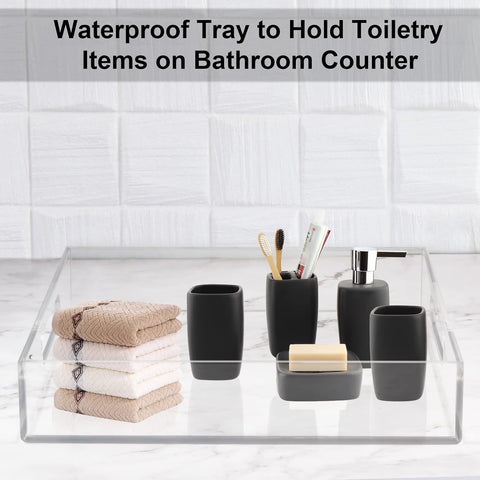 Clear Acrylic Tray - A Versatile Storage Solution for Kitchen and Bathroom - Boxalls # Clear Acrylic Tray - A Versatile Storage Solution for Kitchen and Bathroom Boxalls