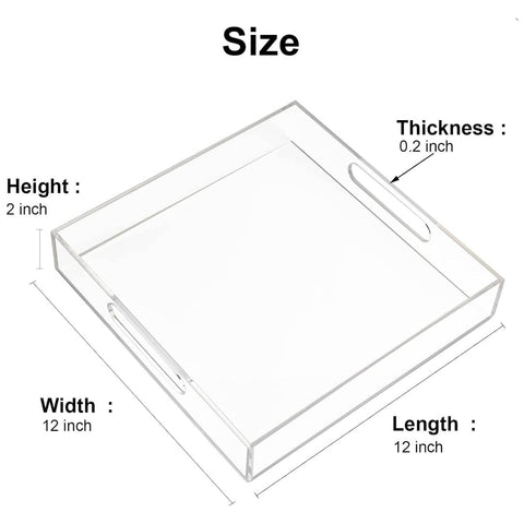 Clear Acrylic Tray - A Versatile Storage Solution for Kitchen and Bathroom - Boxalls # Clear Acrylic Tray - A Versatile Storage Solution for Kitchen and Bathroom Boxalls