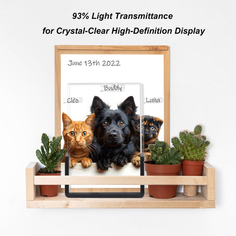 2-Pack Acrylic Photo Frame with Magnet Stand – Vertical & Horizontal Display - Boxalls # 2-Pack Acrylic Photo Frame with Magnet Stand – Vertical & Horizontal Display Boxalls