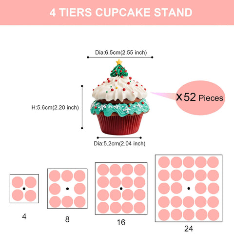 Multi-Tier Acrylic Cupcake Display Stand