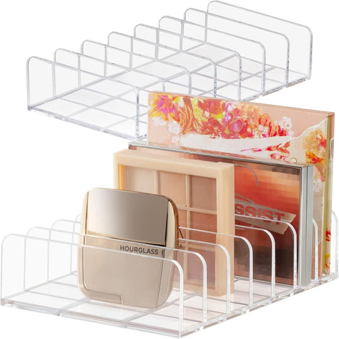 Multi-Purpose Divided Storage Rack - Durable, Easy-to-Clean Acrylic Design, 2-Pack - Boxalls # Multi-Purpose Divided Storage Rack - Durable, Easy-to-Clean Acrylic Design, 2-Pack Boxalls