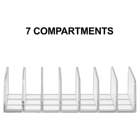 Multi-Purpose Divided Storage Rack - Durable, Easy-to-Clean Acrylic Design, 2-Pack - Boxalls # Multi-Purpose Divided Storage Rack - Durable, Easy-to-Clean Acrylic Design, 2-Pack Boxalls