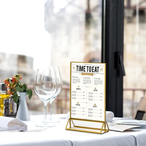 Premium Gold Frame Sign Stand-6 Pack - Boxalls # Premium Gold Frame Sign Stand-6 Pack Boxalls