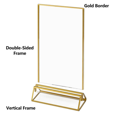 Premium Gold Frame Sign Stand-6 Pack - Boxalls # Premium Gold Frame Sign Stand-6 Pack Boxalls