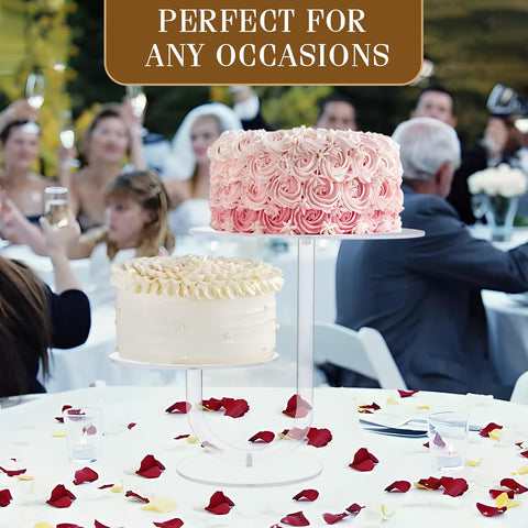 Transparent U-Shaped Cake Stand - Acrylic Cake Tower - Boxalls # Transparent U-Shaped Cake Stand - Acrylic Cake Tower Boxalls
