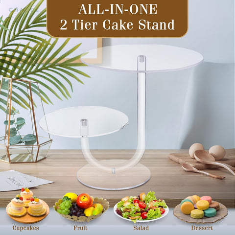 Transparent U-Shaped Cake Stand - Acrylic Cake Tower - Boxalls # Transparent U-Shaped Cake Stand - Acrylic Cake Tower Boxalls