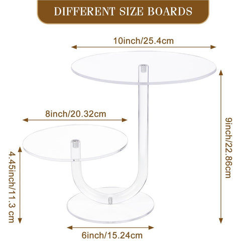 Transparent U-Shaped Cake Stand - Acrylic Cake Tower - Boxalls # Transparent U-Shaped Cake Stand - Acrylic Cake Tower Boxalls