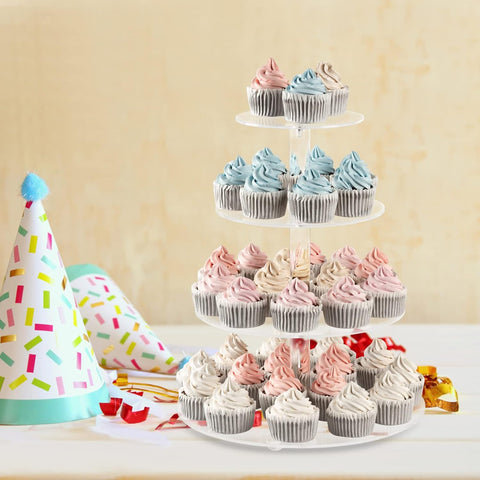 Multi-Tier Acrylic Cupcake Display Stand