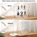 3-Tier Acrylic Display Case, Clear Dustproof Wall Mounted/ Desktop Cabinet for Funko Pop, Lego, Collectibles - Boxalls # 3-Tier Acrylic Display Case, Clear Dustproof Wall Mounted/ Desktop Cabinet for Funko Pop, Lego, Collectibles Boxalls
