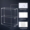 3-Tier Acrylic Display Case, Clear Dustproof Wall Mounted/ Desktop Cabinet for Funko Pop, Lego, Collectibles - Boxalls # 3-Tier Acrylic Display Case, Clear Dustproof Wall Mounted/ Desktop Cabinet for Funko Pop, Lego, Collectibles Boxalls