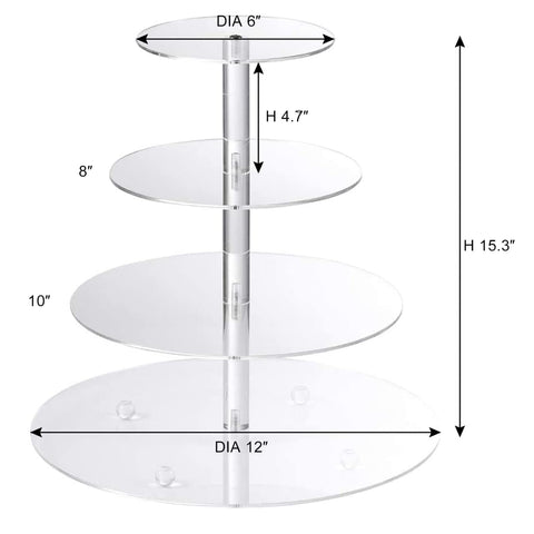 Multi-Tier Acrylic Cupcake Display Stand