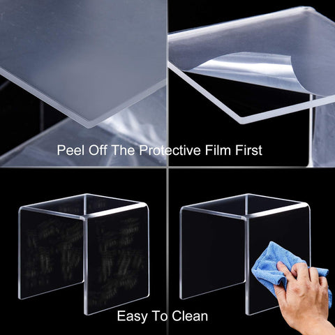 Transparent Acrylic Display Stand Set - Boxalls # Transparent Acrylic Display Stand Set Boxalls