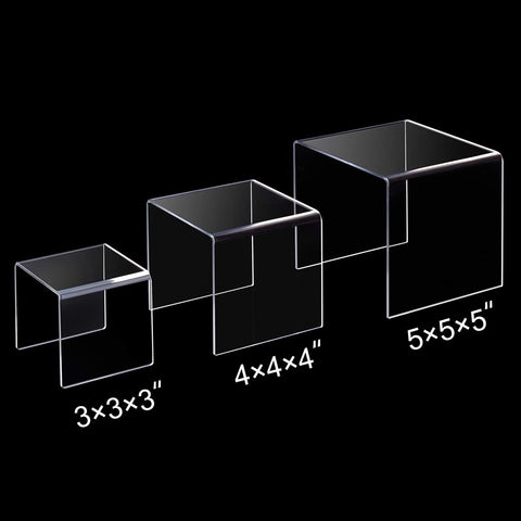 Transparent Acrylic Display Stand Set - Boxalls # Transparent Acrylic Display Stand Set Boxalls