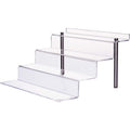 Sturdy 4-Step Acrylic Display Riser with Adjustable Metal Legs – Easy to Assemble for Pop Figures, Cupcakes, Cosmetics, and More - Boxalls # Sturdy 4-Step Acrylic Display Riser with Adjustable Metal Legs – Easy to Assemble for Pop Figures, Cupcakes, Cosmetics, and More Boxalls